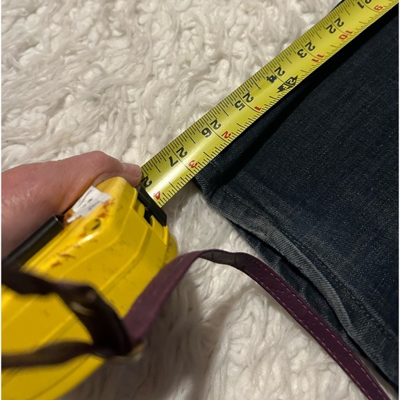 7 For All Mankind Dark Wash Blue Straight Leg Jeans 30”x27” - Picture 8 of 8